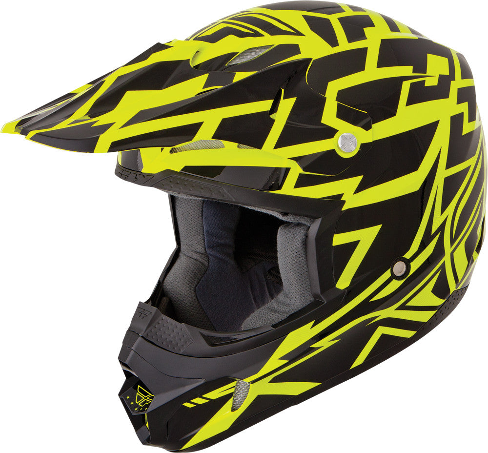 Kinetic Block Out Helmet Black/Yellow