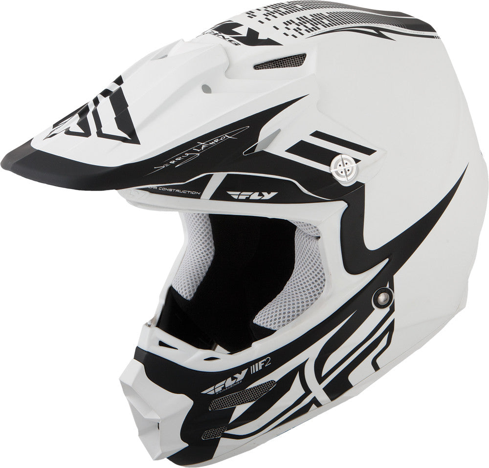 F2 Carbon Dubstep Helmet Matte White/Black