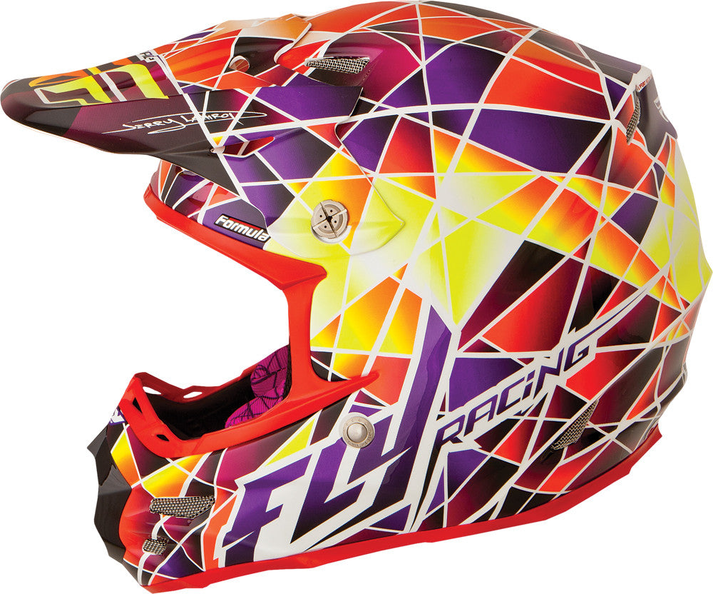 Formula Facet Helmet Yellow/Purple/Red