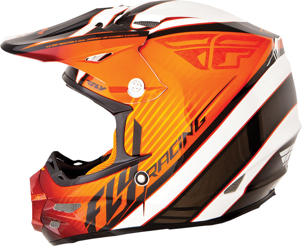 F2 Carbon Fastback Helmet Orange/Black/White