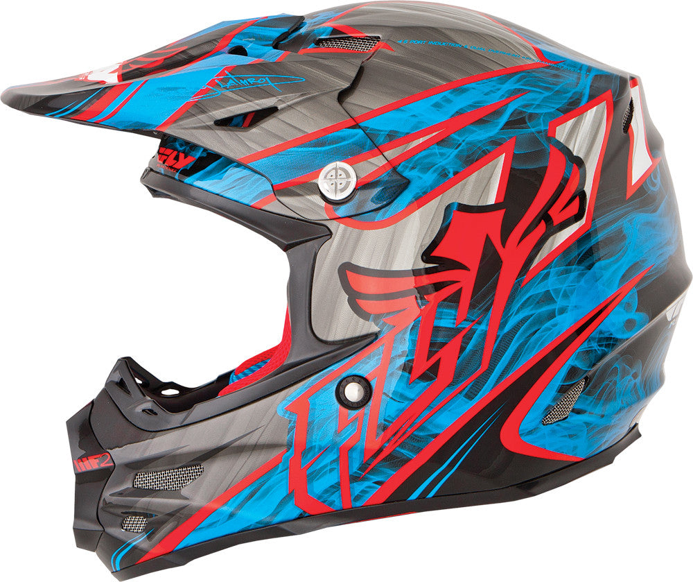 F2 Carbon Acetylene Helmet Red/Blue