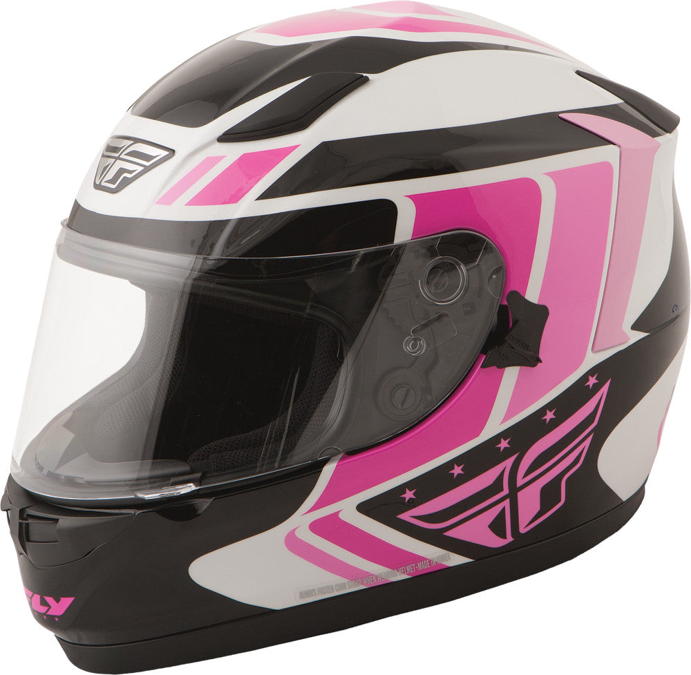 Conquest Retro Helmet Pink/Black/White