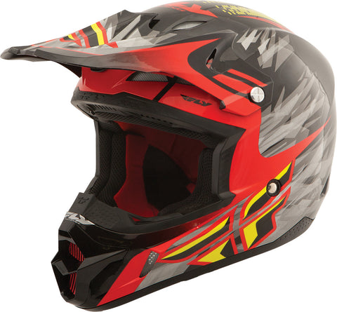 Kinetic Pro Shorty Replica Helmet Black/Red/Lime