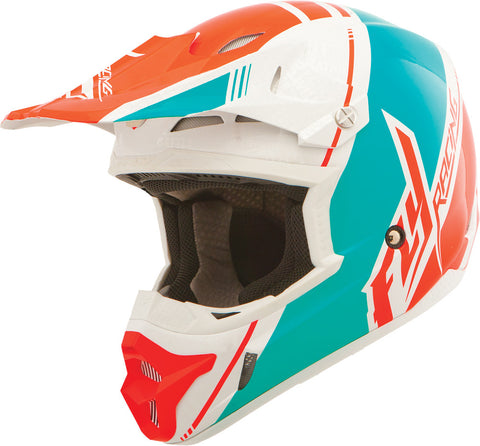 Kinetic Pro Canard Replica Helmet White/Teal/Orange