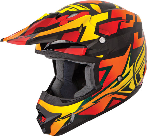 Kinetic Block Out Helmet Orange/Black
