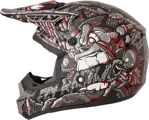 Kinetic Jungle Helmet Grey/Red