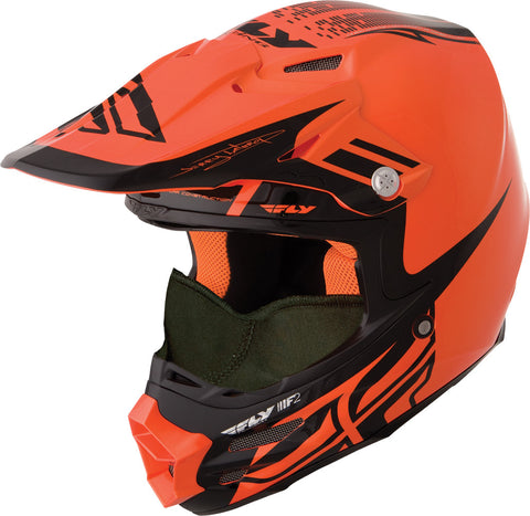 F2 Carbon Snow Dubstep Helmet Black/Orange