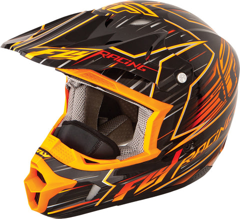Kinetic Pro Speed Helmet Orange/Black