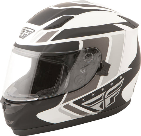 Conquest Retro Helmet Matte White/Black/Grey