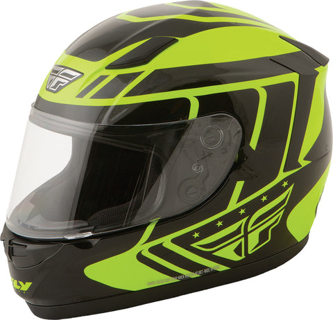 Conquest Retro Helmet Hi-Vis Yellow/Black